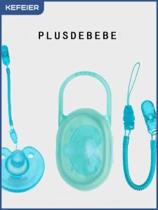 Anti-Loss Baby Pacifier Chain Spring Teether Toy Lanyard with Clip Neck Hanging Rope Infant Comforter Clip-On Spring Chain