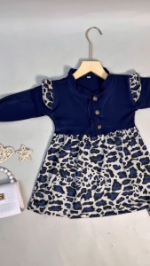 Dress Haasya Leopard Cantik Bayi 0-4 tahun Baju Anak Perempuan Gubaby