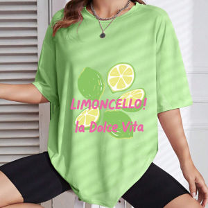 Limoncello La Dolce Vita Lime Print Iron-On Transfers Stickers For T-Shirts/Bags DIY Washable Heat Transfer Sticker