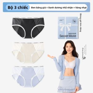 Secret World | Quần Lót Bông Thoáng Khí Chống Vi khuẩn Nhanh Khô Mỏng Không Lớp