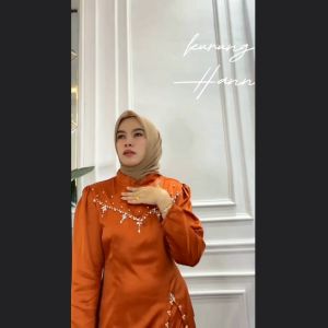 HANNA maxi: Kebaya MAXMARA VELVET Mewah Premium untuk Pesta Kondangan Wisuda
