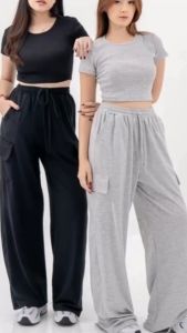 Celana Panjang Pria Model Kargo Multifungsi Bahan Baby Tery Lembut Dan Adem Viral