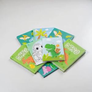 24 Pack Diy Coloring Book Filling Dinosaur Pattern Color Booklet For Back To School Teacher Appreciate Gift Party Drawing Game