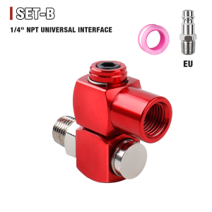 1/4" NPT Connector 360° Swivel Air Hose ConnectorHome Air Pipe Interface Air Compressor AccessoriesAir Tools Pipe Interface