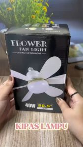 Garansi 1 Tahun⭐️Kipas Lampu Kipas Angin Langit-langit Angin 2 in 1 Lampu Kipas Angin Langit-langit LED E27 Multi-fungsi Lampu Kipas Angin Kontrol Jarak Jauh yang Dapat Dimatikan dengan Lampu LED Putih Dapat Disesuaikan Tiga Warna Cocok untuk Ruang Tamu