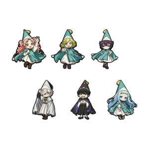 6 Chiếc Mũ Phù Thủy Atelier Men Pin Bộ Anime Trâm Cài Bộ Sưu Tập Dễ Thương Chibi Phù Hiệu Cho Ba Lô Coco Agott Olruggio Richeh