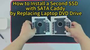 Hộp Đựng Ổ Cứng SATA 95mm Đa Năng Khay Chuyển Đổi Hợp Kim Nhôm Màu Đen/bạc Cho Ổ Cứng SSD Thứ 2 - Tương Thích Với Máy Tính Xách Tay DELL HP Lenovo ACER ASUS Sony Samsung