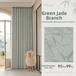 French Design Light Blocking Chenille Curtains