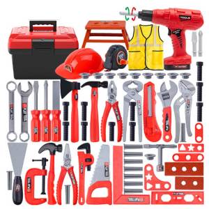 Bộ Dụng Cụ Trẻ Em Với Máy Khoan Đồ Chơi Giả Vờ Chơi Bộ Dụng Cụ Xây Dựng Cho Bé Tập Đi Bé Trai & Bé Gái Quà Tặng Phát Triển Của Trẻ