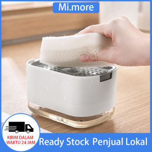 Mi.more Kotak Sabun Cuci Piring FREE 1PC Sponge / Kitchen Soap Dispenser Tempat