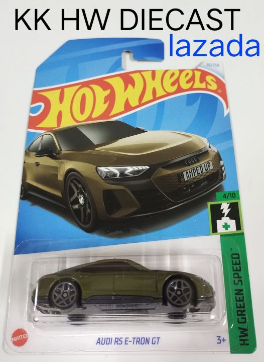 Hot Wheels Audi Rs E-Tron Gt Amped Up Hw Green Speed 4/10 toys for