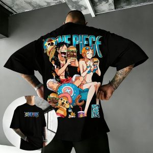 Bandai | One Piece Anime T Shirt Men Women Luffy Nami Print Cotton Short Sleeve Tee Cartoon Graphic Streetwear Casual Top 2026 Summer Y2k