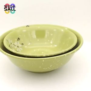 6-inch Thickened Flower Bowl Dinner Soup Noodle Rice Salad Cereal Melamine Bowls / Stainless Steel Break-resistant Tableware Dishwasher Safe Kids Use Cereal Bowl Dinnerware