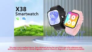 LAXASFIT Smart Watch 1.85-inch HD Display Smart Watch Bluetooth Voice Call IP68 Waterproof Fitness Tracking Smart Watch