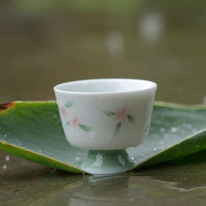 Hand-Painted Ceramic Tea Cup for Home Use Single Cup Gongfu Tea Set Personal Specialty Nosing Cup Simulation Heat Resistant