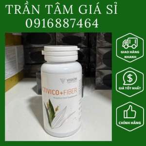 Activico + Fiber Vision Hỗ trợ tiêu hoá chức năng gan lọ 100 viên