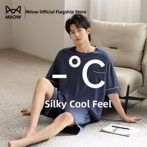 MiiOW | Cool Stripe Summer Sleepwear Short Sleeve Set