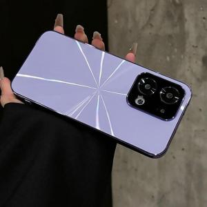 Oppo Reno13/Pro Full Cover Anti-Fall Creative Protective Case with Built-In Lens Film CD Pattern Laser Engraving Magnetic Stand