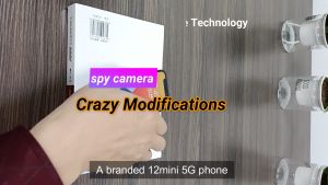 Hidden Mobile Phone Spy Camera 4K Hd Mini Portable Wireless Remote View Hidden Black Screen Recording 128G