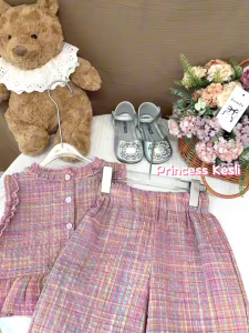 PRINCESS KESLI 1-8 Years Girl Set Baju Set Budak Perempuan Baju Dan Seluar Set Budak Girl Top&Pant Outfit For Kids Girl Pakaian Anak Perempuan
