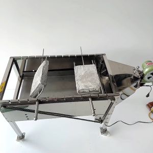 Loại 2 . Máy nướng thịt chả gà vịt quay tự động 12 xiên INOX - Tặng Kèm 12 xiên đơn và 2 xiên 3 inox.