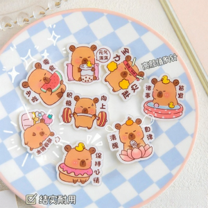 Capybara Cartoon Enamel Pin