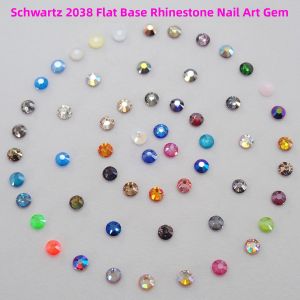 Schawlo 2038 Hotfix Rhinestones SS10 Nail Art Flat Bottom round Shape DIY Material Kit for Clothing And Fabric Decoration
