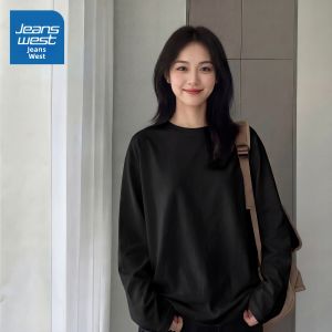 Jeanswest | Áo Thun Nữ Tay Dài Phong Cách Mỹ Form Rộng Big Size