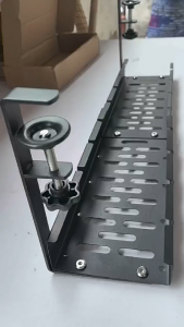 【SG stock】Extendable Under Desk Cable Management Table Organiser Home Office Table Organiser Wire Plug Cord Management Rack Storage Holder Tray