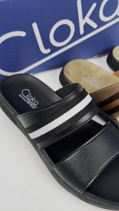 Sandal Pria Slide Distro Kasual Slip On Santai Cloka Vallanka