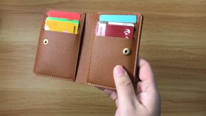 TC BW-066 Bifold Vertical Short Wallet PU Leather For Men Women Purse Wallet With Clip Dompet Lelaki Perempuan