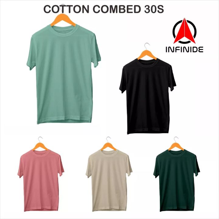 Infinide Kaos Polos Pendek Cotton Combed 30s Premium / Kaos Polos