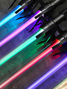 7 colorful laser sword toys party props outdoor toys retractable light sword toys glow sticks festival gifts birthday gifts