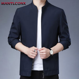 MANTLCONX Newest Thin Mens Jacket Men Spring Autumn Business Jackets Coat Male Casual Outerwear Men Zipper Mens Clothing Brand