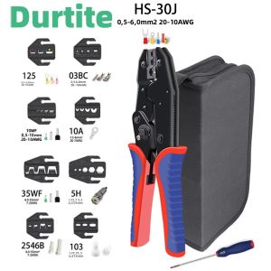 Bộ Dụng Cụ Uốn Durtite HS-30J Kìm Ép Điện Kìm Cầm Tay Bằng Thép Carbon Cho Thiết Bị Đầu Cuối Điện Và Ép Đầu Nối