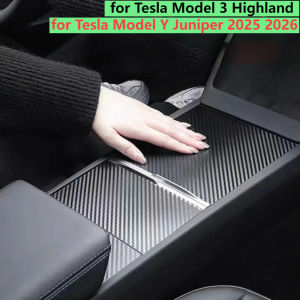 For Tesla Model Y Juniper 2026 Model 3 Highland Center Console Cover Protector Sticker Central Control Panel Film Accessories