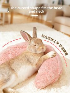 VOA | Rabbit Pillow Toy Chewing and Teething Pad Winter Warmth Sleeping Nest for Small Pets