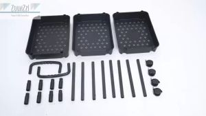 5 Tier Multifunction Kitchen Storage Trolley Rack With 4 Wheels Pantry Utility Cart Adjustable Shelves Multi-Layer Rolling Cart Multi-Purpose Organizer Space Saving Durable Premium Quality Kitchen Organizer Rack Household Rak Dapur Simpan Barang 厨房收纳置物架