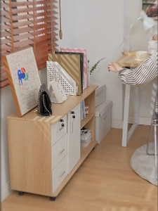 ORANGE ตู้เก็บของ ลิ้นชัก100/80cm ตู้เก็บเอกสาร สำนักงาน เก็บอุปกรณ์ มีล้อ เลื่อนได้ Filing cabinet