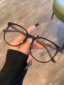 Anti-blue light glasses female myopic plain glasses frame with degree plain frame ultra light plain glasses boom