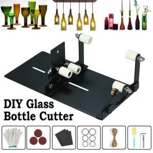 Dụng Cụ Cắt Chai Thủy Tinh DIY - Máy Cắt Kính Hình Vuông & Tròn Giá Đỡ Cắt Kính Bia Cho Các Dự Án Tại Nhà