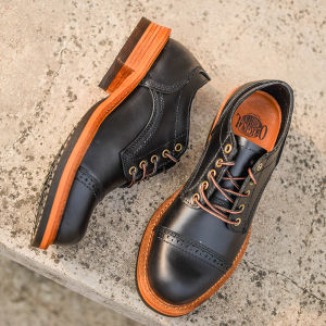 Retro Work Style Low Top Derby Shoes