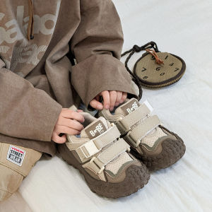 Childrens Sports Shoes Breathable Mesh Anti-slip Shock-absorption Mountain Climbing Shoes Large Head Design for Boys And Girls