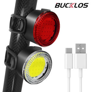 BUCKLOS Bicycle COB Light Set USB Charging High Visibility Taillight 500lm MTB Road Bike Light Lamp Cycling Accessories