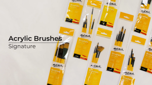 [Giao Hỏa Tốc] Bộ 4 Cọ Acrylic Mont Marte - Gallery Series Brush Set Acrylic 4pce - BMHS0009