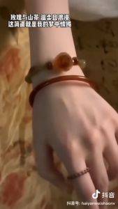 Retro Rose Flower Jade Beaded Bracelets 2-piece Set for Women Minority Design Bangle Bracelet Jewelry Accessories Gifts