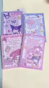 Sanrio Kuromi Notebook Handbook Book A5 Cartoon Notebook Student Diary Book Notebooks Student Gifts