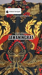 BATIK PUTRA JAWA Motif JAWANINGRAT Kemeja Batik Pria Slimfit Premium Bahan Katun Lapis Furing