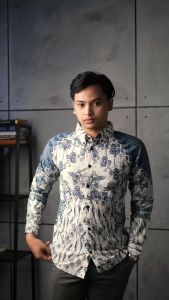 DGM Batik lengan panjang pria premium 1373