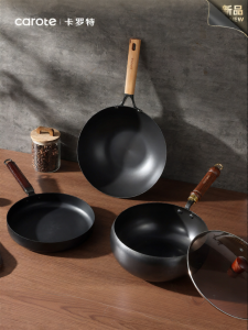 CAROTE | Cast Iron Non-Stick Frying Pan Set
